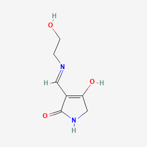 (3Z)-3-{[(2-hydroxyethyl)amino]methylidene}pyrrolidine-2,4-dione