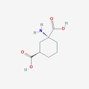 1,3-Cyclohexanedicarboxylicacid,1-amino-,(1R-trans)-(9CI)