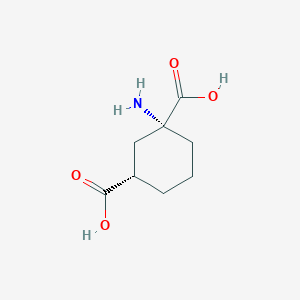 molecular formula C8H13NO4 B1167225 1,3-Cyclohexanedicarboxylicacid,1-amino-,(1R-trans)-(9CI) CAS No. 115730-36-4