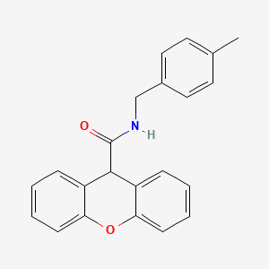 N-[(4-methylphenyl)methyl]-9H-xanthene-9-carboxamide