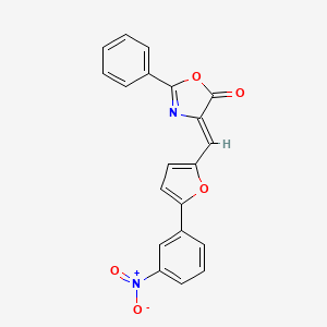 4-[5-(3-Nitro-phenyl)-furan-2-ylmethylene]-2-phenyl-4H-oxazol-5-one