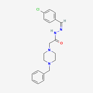 2-(4-Benzylpiperazin-1-YL)-N'-[(Z)-(4-chlorophenyl)methylidene]acetohydrazide