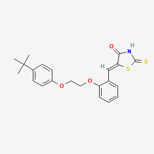 (5Z)-5-{2-[2-(4-tert-butylphenoxy)ethoxy]benzylidene}-2-thioxo-1,3-thiazolidin-4-one