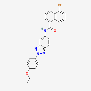 5-bromo-N-[2-(4-ethoxyphenyl)-2H-benzotriazol-5-yl]naphthalene-1-carboxamide