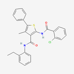 2-{[(2-chlorophenyl)carbonyl]amino}-N-(2-ethylphenyl)-4-methyl-5-phenylthiophene-3-carboxamide