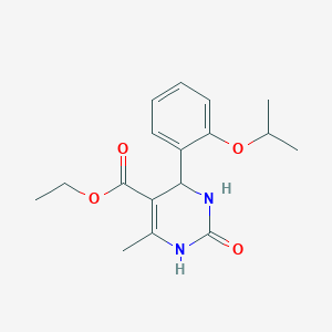 Ethyl 6-methyl-2-oxo-4-[2-(propan-2-yloxy)phenyl]-1,2,3,4-tetrahydropyrimidine-5-carboxylate