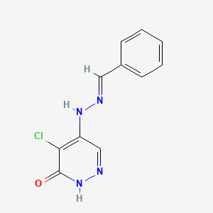 5-[(2E)-2-benzylidenehydrazinyl]-4-chloropyridazin-3(2H)-one