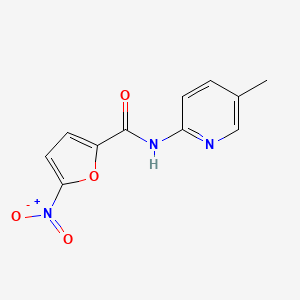 molecular formula C11H9N3O4 B11672402 N-(5-methylpyridin-2-yl)-5-nitrofuran-2-carboxamide 