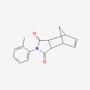 molecular formula C16H15NO2 B11672424 2-(2-methylphenyl)-3a,4,7,7a-tetrahydro-1H-4,7-methanoisoindole-1,3(2H)-dione 