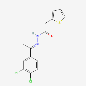 N'-[(E)-1-(3,4-dichlorophenyl)ethylidene]-2-(2-thienyl)acetohydrazide