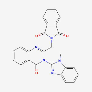 2-{[3-(1-methyl-1H-benzimidazol-2-yl)-4-oxo-3,4-dihydroquinazolin-2-yl]methyl}-1H-isoindole-1,3(2H)-dione