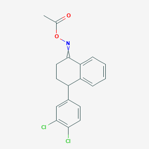 molecular formula C18H15Cl2NO2 B1167250 [[4-(3,4-Dichlorophenyl)-3,4-dihydro-2H-naphthalen-1-ylidene]amino] acetate CAS No. 124345-15-9