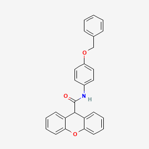 N-[4-(benzyloxy)phenyl]-9H-xanthene-9-carboxamide