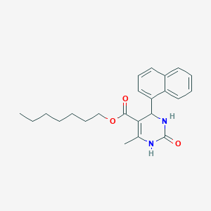 Heptyl 6-methyl-4-(naphthalen-1-yl)-2-oxo-1,2,3,4-tetrahydropyrimidine-5-carboxylate