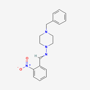 N-(4-benzylpiperazin-1-yl)-1-(2-nitrophenyl)methanimine