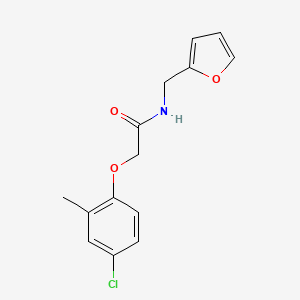 2-(4-chloro-2-methylphenoxy)-N-(furan-2-ylmethyl)acetamide