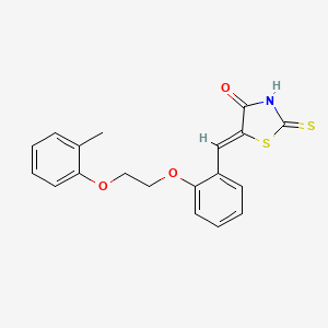 (5Z)-5-{2-[2-(2-methylphenoxy)ethoxy]benzylidene}-2-thioxo-1,3-thiazolidin-4-one