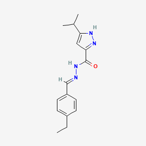 N'-(4-Ethylbenzylidene)-3-isopropyl-1H-pyrazole-5-carbohydrazide