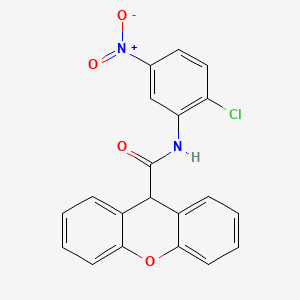 molecular formula C20H13ClN2O4 B11672620 N-(2-chloro-5-nitrophenyl)-9H-xanthene-9-carboxamide 