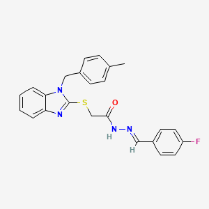 N'-[(E)-(4-fluorophenyl)methylidene]-2-{[1-(4-methylbenzyl)-1H-benzimidazol-2-yl]sulfanyl}acetohydrazide