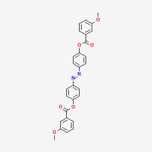 4-(2-{4-[(3-Methoxybenzoyl)oxy]phenyl}diazenyl)phenyl 3-methoxybenzoate