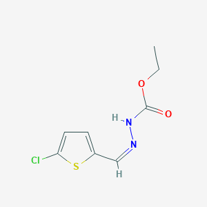 ethyl (2Z)-2-[(5-chlorothiophen-2-yl)methylidene]hydrazinecarboxylate