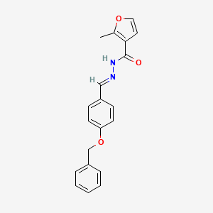 N'-[(E)-[4-(Benzyloxy)phenyl]methylidene]-2-methylfuran-3-carbohydrazide