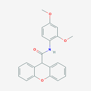 molecular formula C22H19NO4 B11672783 N-(2,4-dimethoxyphenyl)-9H-xanthene-9-carboxamide 