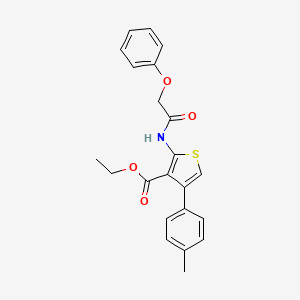 Ethyl 4-(4-methylphenyl)-2-[(phenoxyacetyl)amino]thiophene-3-carboxylate