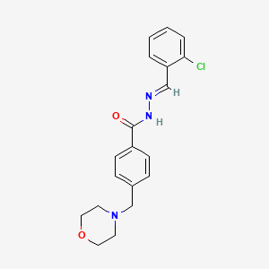 N'-[(E)-(2-chlorophenyl)methylidene]-4-(morpholin-4-ylmethyl)benzohydrazide