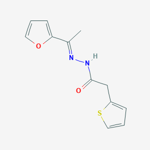 N'-[(1E)-1-(furan-2-yl)ethylidene]-2-(thiophen-2-yl)acetohydrazide