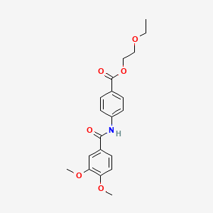 2-ethoxyethyl 4-[(3,4-dimethoxybenzoyl)amino]benzoate