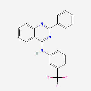 2-phenyl-N-[3-(trifluoromethyl)phenyl]quinazolin-4-amine