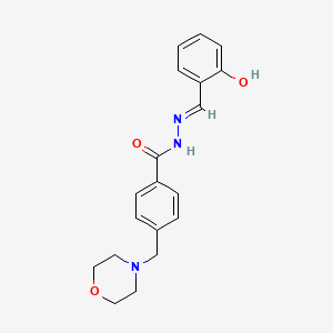 N'-[(E)-(2-hydroxyphenyl)methylidene]-4-(morpholin-4-ylmethyl)benzohydrazide