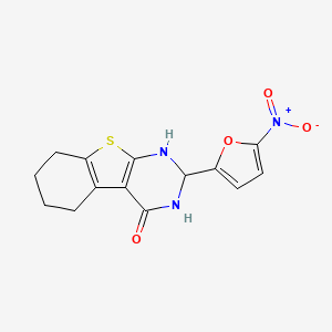 2-(5-nitro-2-furyl)-2,3,5,6,7,8-hexahydro[1]benzothieno[2,3-d]pyrimidin-4(1H)-one