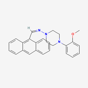 (Z)-1-(Anthracen-9-YL)-N-[4-(2-methoxyphenyl)piperazin-1-YL]methanimine