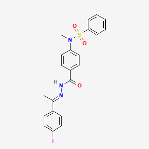 N-[4-({(2E)-2-[1-(4-iodophenyl)ethylidene]hydrazinyl}carbonyl)phenyl]-N-methylbenzenesulfonamide