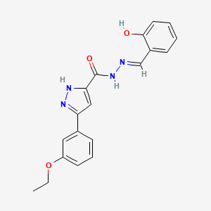 3-(3-Ethoxyphenyl)-N'-(2-hydroxybenzylidene)-1H-pyrazole-5-carbohydrazide