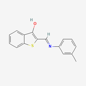 (2Z)-2-{[(3-methylphenyl)amino]methylidene}-1-benzothiophen-3(2H)-one