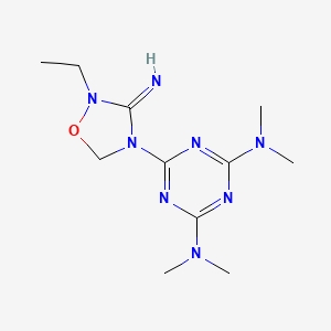 6-(2-ethyl-3-imino-1,2,4-oxadiazolidin-4-yl)-N,N,N',N'-tetramethyl-1,3,5-triazine-2,4-diamine