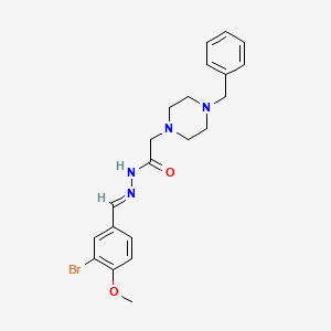 2-(4-benzylpiperazin-1-yl)-N'-(3-bromo-4-methoxybenzylidene)acetohydrazide