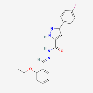 N'-(2-Ethoxybenzylidene)-3-(4-fluorophenyl)-1H-pyrazole-5-carbohydrazide