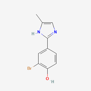 molecular formula C10H9BrN2O B1167326 Phenol, 2-bromo-4-(5-methyl-1H-imidazol-2-yl)- CAS No. 102151-30-4