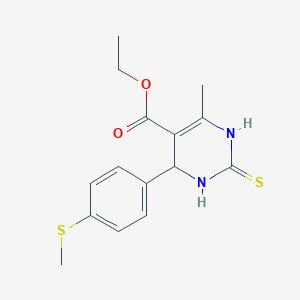 Ethyl 6-methyl-4-[4-(methylsulfanyl)phenyl]-2-thioxo-1,2,3,4-tetrahydropyrimidine-5-carboxylate