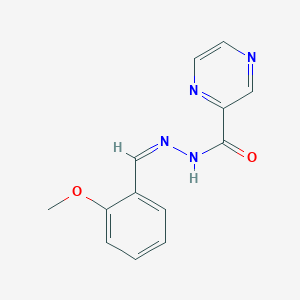 molecular formula C13H12N4O2 B11673286 N'-[(Z)-(2-methoxyphenyl)methylidene]pyrazine-2-carbohydrazide 