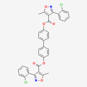 Biphenyl-4,4'-diyl bis[3-(2-chlorophenyl)-5-methyl-1,2-oxazole-4-carboxylate]