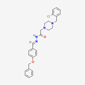 N'-(4-(Benzyloxy)benzylidene)-2-(4-(2-chlorobenzyl)-1-piperazinyl)acetohydrazide