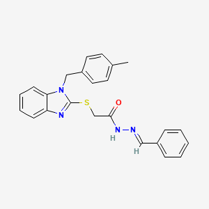 N'-Benzylidene-2-((1-(4-methylbenzyl)-1H-benzimidazol-2-YL)thio)acetohydrazide