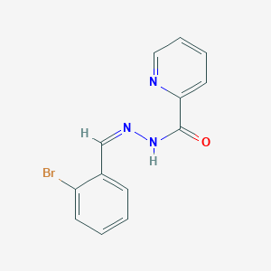 molecular formula C13H10BrN3O B11673441 N'-[(Z)-(2-Bromophenyl)methylidene]pyridine-2-carbohydrazide 