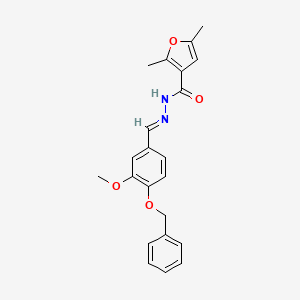 N'-[(E)-[4-(Benzyloxy)-3-methoxyphenyl]methylidene]-2,5-dimethylfuran-3-carbohydrazide